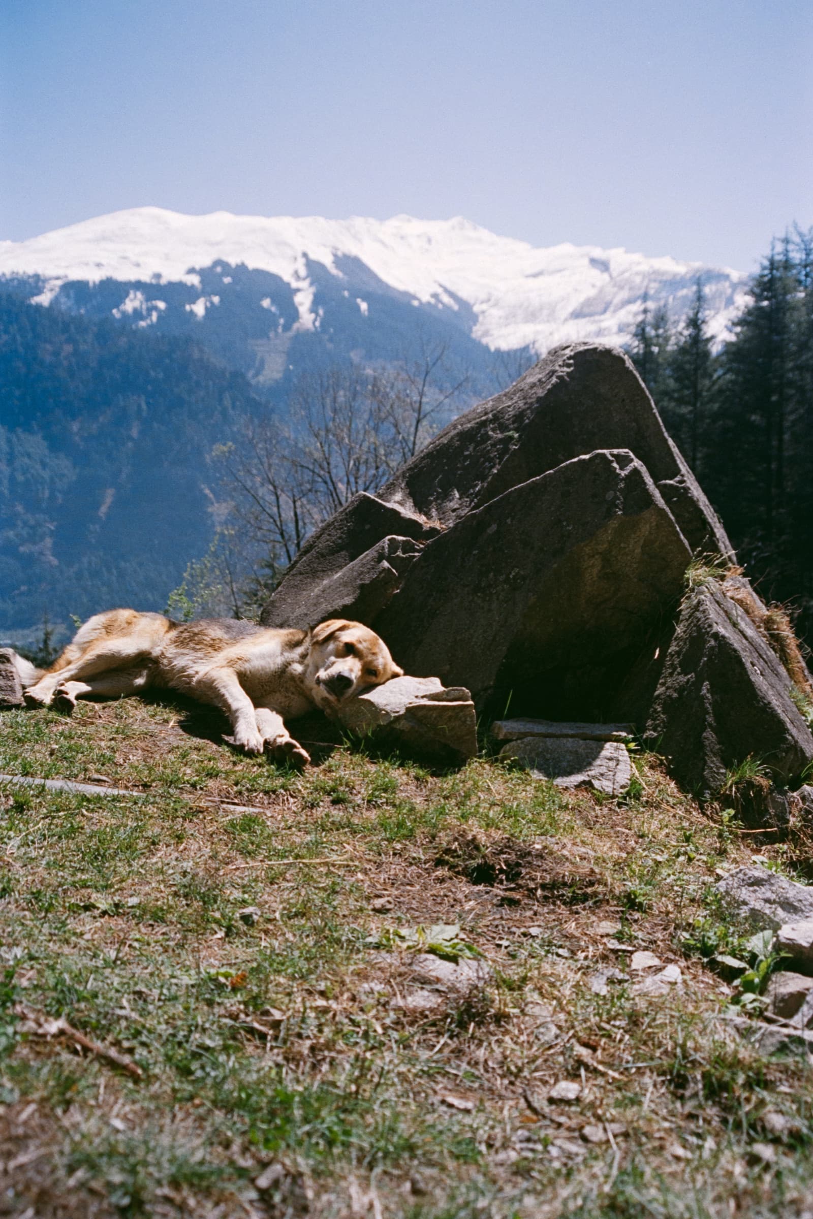 Rock and mountain, Manali